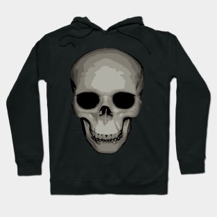 Human Cranium Vector Halloween Gothic Art Hoodie